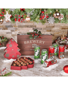 Joyeux Noël Beer Gift Set, craft beer gift, craft beer, chocolate gift, chocolate, beer gift, beer, christmas gift, christmas, Canada delivery, USA delivery