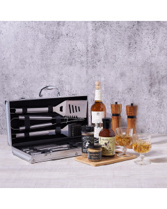 "It's Time for a Barbeque" Gift Basket with Liquor, gift baskets, gourmet gifts, gifts, liquor gift, liquor, grilling gift, bbq gift, barbecue gift