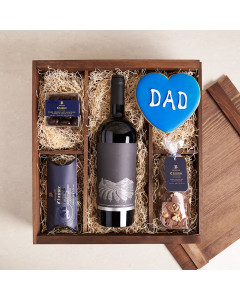 Father's Day Chocolate and Wine Sublime Set, father's day gift baskets, gourmet gifts, chocolate and wine, sweet, gifts 