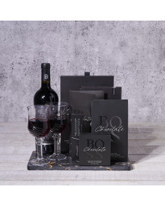 Treat the Boss Wine Gift Set, wine gift, chocolate gift, gifts for bosses, chocolate, wine