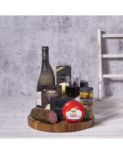 Special Cheese & Crackers Wine Gift Set, gourmet gift, wine and cheese, wine gift, wine, cheese, wine and cheese pairing, wine pairing, charcuterie, charcuterie gift