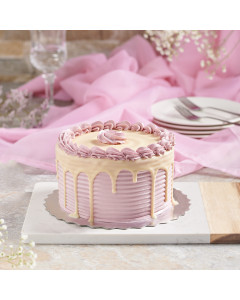 Raspberry Vanilla Cake, vanilla cake with raspberry buttercream, cake delivery, gourmet gift, cake gift, cake