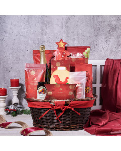 Under The Christmas Tree Champagne Gift Basket