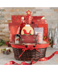 Sweet Winter Tale Liquor Gift Basket
