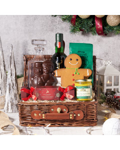 Christmas Liquor & Snack Gift Basket
