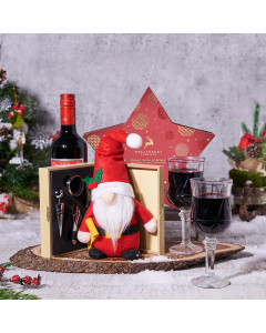 Santa’s Magic Wine Gift Set, christmas gift, christmas, holiday gift, holiday, wine gift, wine, gourmet gift, gourmet, chocolate gift, chocolate