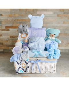 Luxe Baby Boy & Spa Gift Set, baby gift, baby, baby boy gift, baby boy, baby shower gift, baby shower