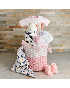 Soft & Sweet Baby Girl Gift Basket