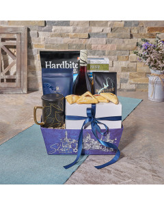 Seudat Purim Celebration Basket, wine gift, wine, kosher gift, kosher, purim gift, purim, USA Delivery, Set 27816-2024