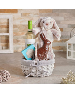 Thirsty Bunny Easter Gift Basket, wine gift, wine, chocolate gift, chocolate, easter gift, easter, gourmet gift, gourmet