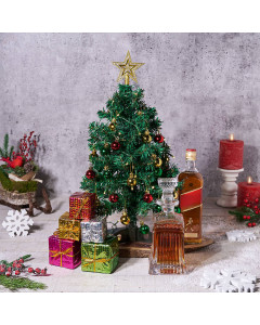 Total Christmas Tree Gift Set with Liquor