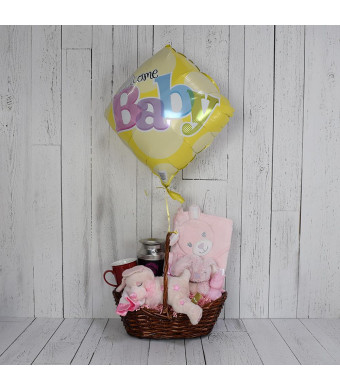 Pretty in Pink Baby Gift Basket