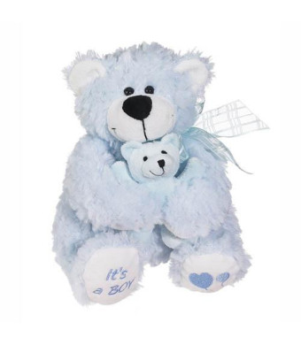 Blue Huggy- A Bear Hugging a Baby Bear