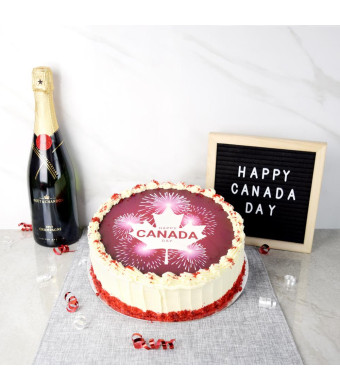 Large Canada Day Cake