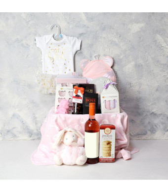 Lavish Baby Girl Gift Basket