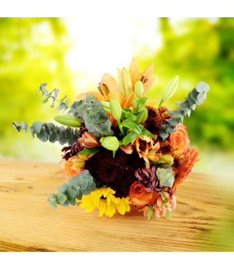 Fall Harvest Comfort Floral Arrangement