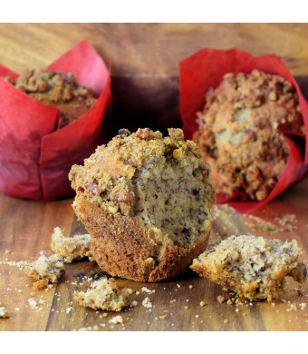 Banana With Pecan Crumble Muffins