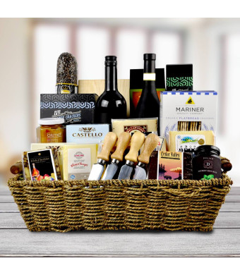 Fifth Avenue Wine & Cheese Gift Basket