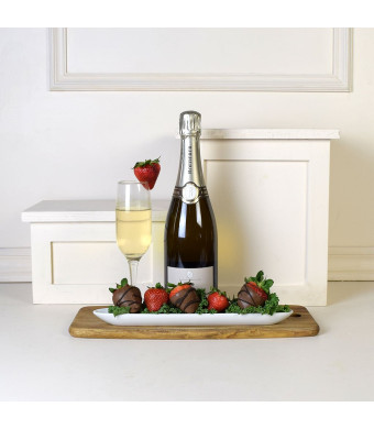 Mother’s Day Champagne & Chocolate Dipped Strawberries