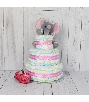 Little Elephant & Diaper Cake