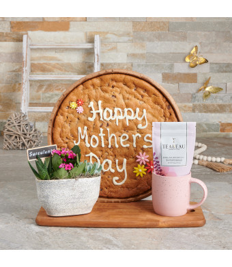 Set 24744-2022, Mother’s Day Tea & Cookie Gift Set, mother's day, gourmet gift, mother's day gift, tea gift, plant gift