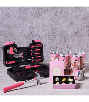 Mom’s Craft Beer & Tool Gift Set, mother's day gift, tools, tool gift, mother's day, beer gift