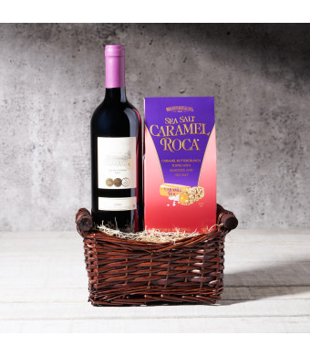 The Wine & Chocolates Gift Set, Kosher Gift Baskets, Gourmet Gift Baskets, USA Delivery