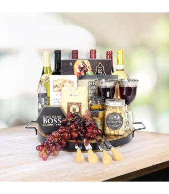 Deluxe Wine & Cheese Crate