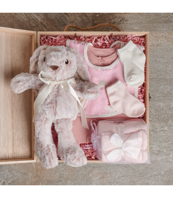 Baby Girl Starter Crate, baby gift basket, baby gift, baby, baby girl gift, baby girl, baby shower