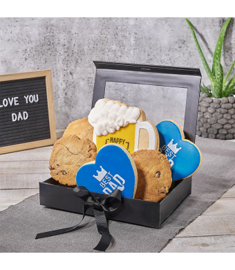 Dad's Cookie "Stache" Father's Day Gift Basket, father's day gift sets, baked goods