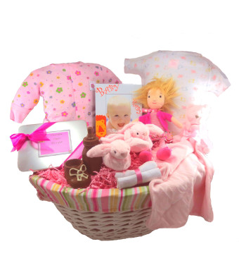 Kushies Duo Baby Girl Gift Basket