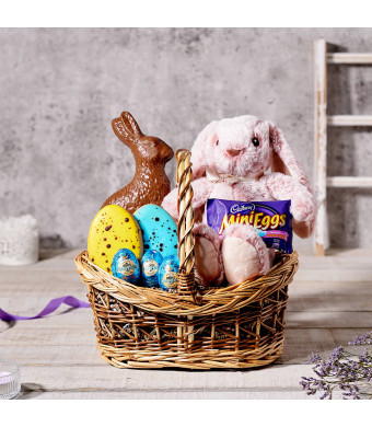 Easter Bunny and Eggs Gift Basket