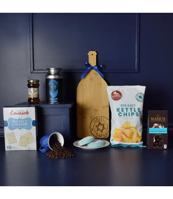Hanukkah Coffee & Snacks Gift Basket