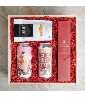 The Legacy Beer & Nuts Gift Basket, Valentine's Day gifts, chocolates