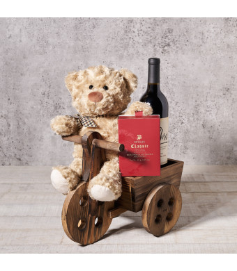 Beary Sweet Wine Gift Set, Valentine's Day gifts, wine gifts, chocolate gifts
