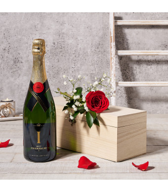 The Season of Love Gift Set, Valentine's Day gifts, sparkling wine gifts, rose gifts