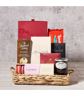 The Chocolate Celebration Gourmet Gift Basket, Valentine's Day gifts, chocolate gifts