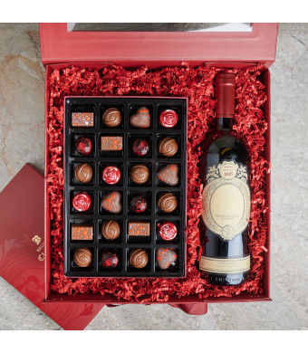 Simply Loving Wine Gift, Valentine's Day gifts, wine gifts, chocolate gifts