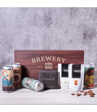 Craft Brews & Bites Gift Set, beer gifts, nuts