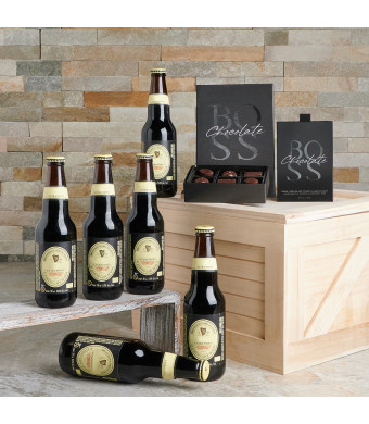The Guinness Beer & Decadent Dessert Crate, chocolate gifts, beer gifts