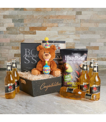 Happy Birthday Bear & Beer Gift Set
