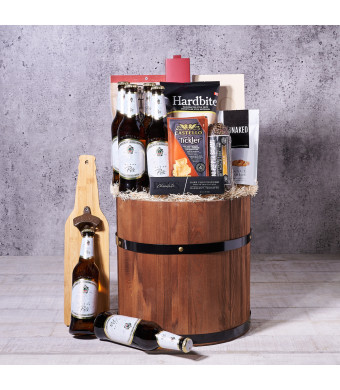 Deluxe Gourmet Snacks & Beer Gift Set, beer gift baskets, gourmet gift baskets