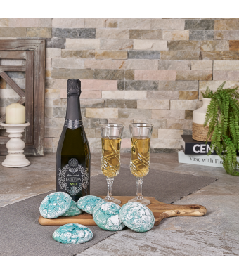 Hanukkah Cookies & Champagne Basket
