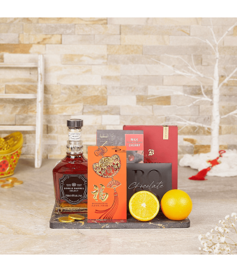 Health, Wealth & Good Fortune Gift Set, liquor gift, liquor, spirits gift, spirits, lunar new year gift, lunar new year, chinese new year gift, chinese new year, USA delivery