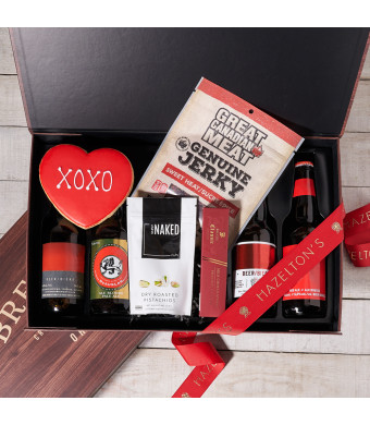 Romantic Beer & Treat Gift Basket