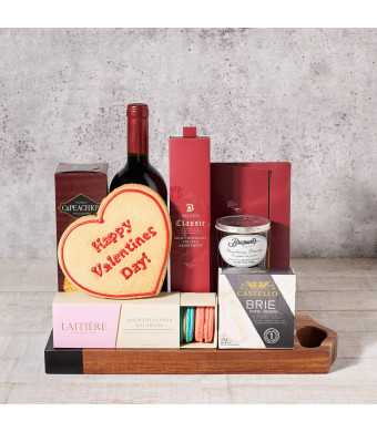 Call Me Yours Gift Basket, Valentine's Day gifts, cookie gifts, wine gifts