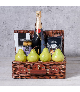 Hearty Gourmet & Champagne Gift Basket
