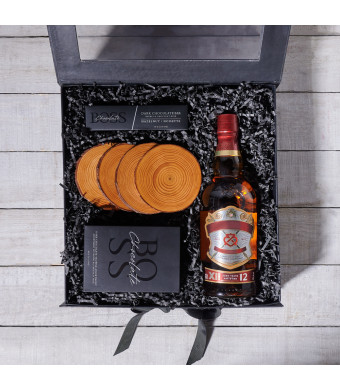Delicious Treat & Liquor Gift Box, liquor gift baskets, gourmet gift baskets, gift baskets