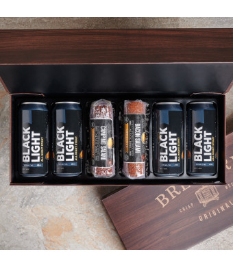 Craft Beer & Salami Gift Box, beer gift, craft beer gift, gourmet gift, charcuterie gift, salami gift, fathers day, fathers day gift