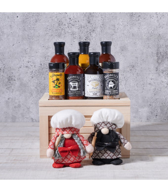 Deluxe Barbeque Sauce Gift, gourmet gift, gourmet, bbq gift, bbq, barbecue, barbecue gift, grilling gift, grilling, plush gift
